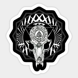 777 CHAOS MAGIC FOX TOTEM GEOMETRY Sticker